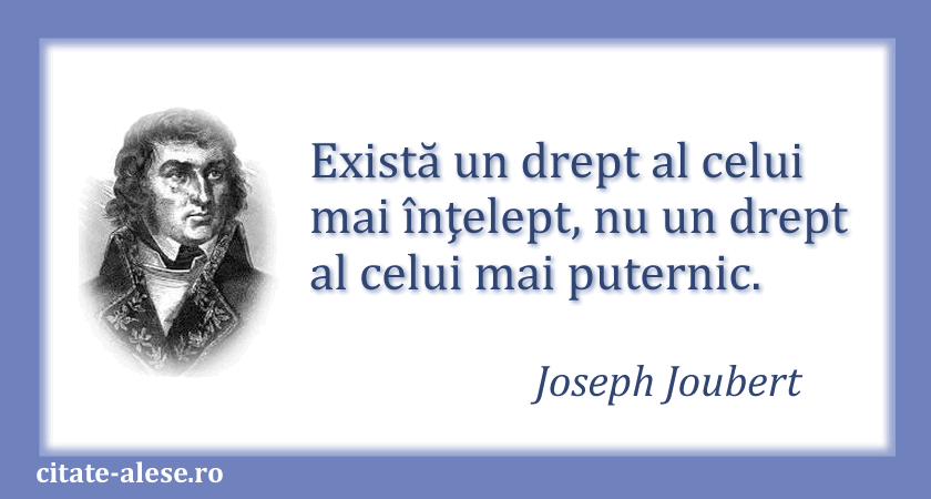Joseph Joubert, citat despre înţelepciune