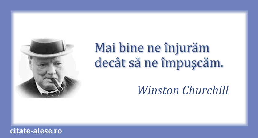 Winston Churchill, citat despre pacifism
